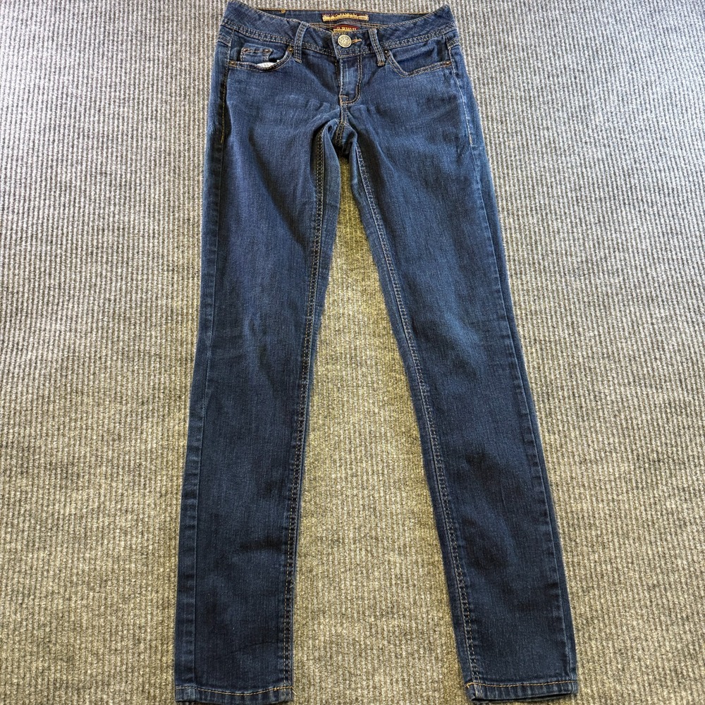 2BWU Jeans Womens Size 1 Blue Skinny Stretch Denim Cotton Blend Mid Rise